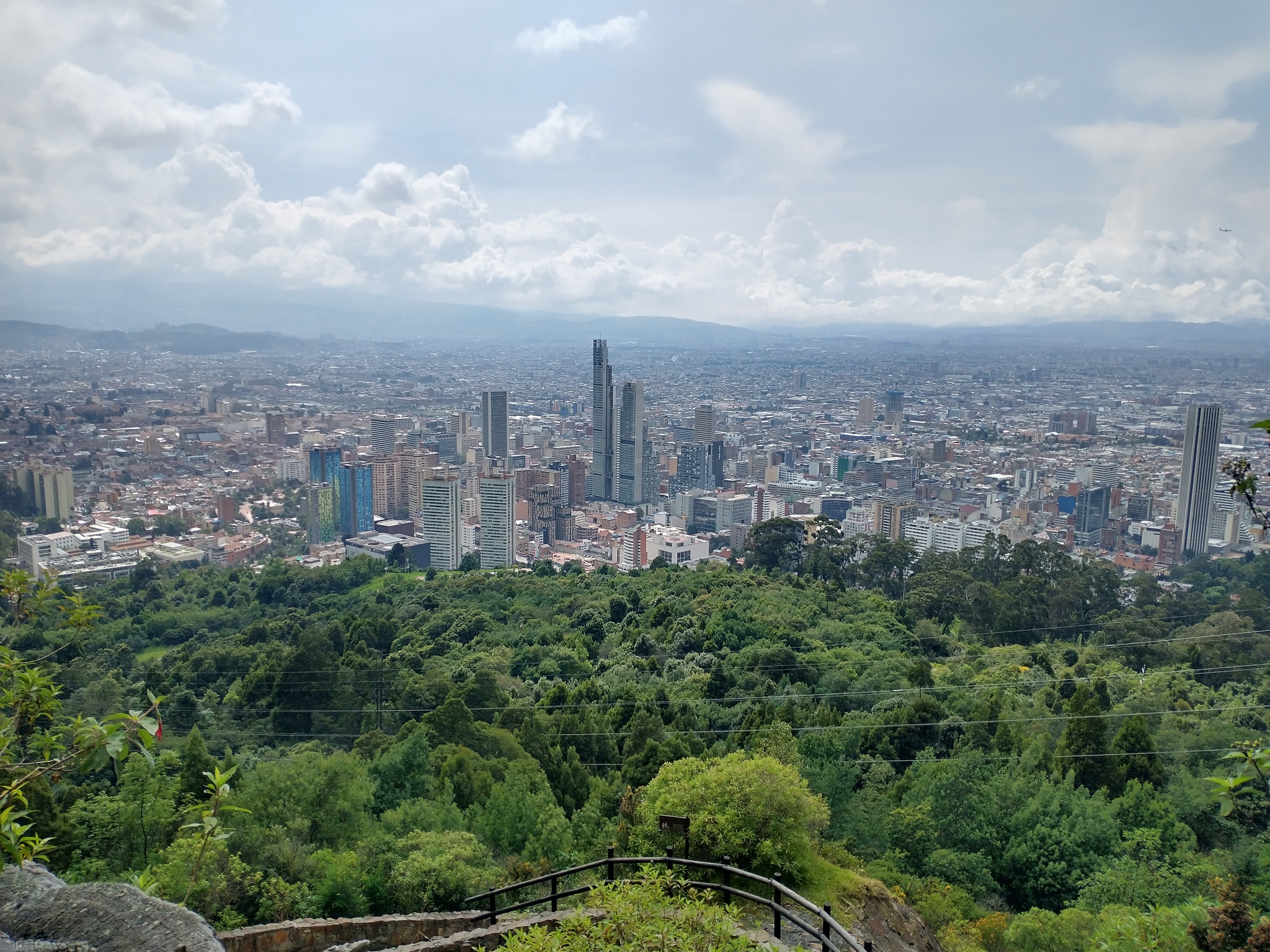 Viewpoint overlooking downtown Bogota.